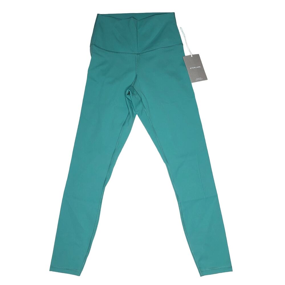 Everlane XS Perform Leggings Soft Green Ankle Interior Pocket High Waist NWT